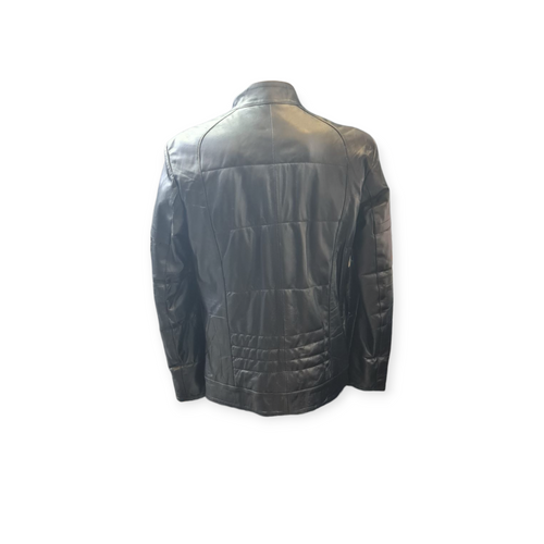 men’s jacket crafted from real lambskin leather #016